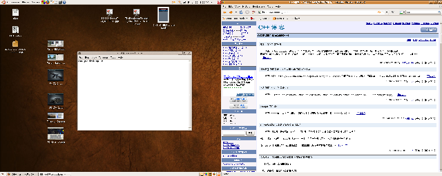 Ubuntu 8.04 LTS desktop snapshot